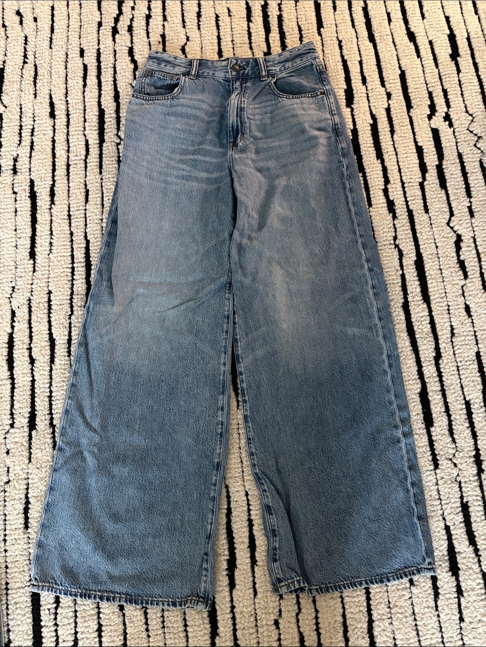 Madewell Wide Leg Blue Denim Jeans